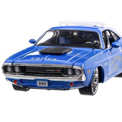 Dodge Challenger Coupe State Police 1970, macheta auto scara 1:24, bleu, Maisto