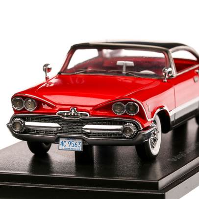 Dodge Customs Royal Lancer Coupe 1959, macheta auto, scara 1:43, rosu cu negru, Neo