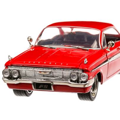 Dom's Chevrolet Impala 'Fast & Furious' 1960, macheta auto custom, scara 1:24, rosu, Jada
