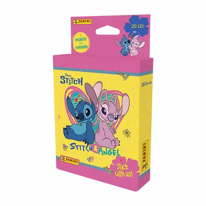 Cutie cu Stickere Stitch & Angel Panini - 36 plicuri