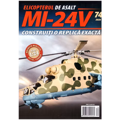 Macheta Elicopterului de asalt MI-24V kit construibil Eaglemoss nr.74