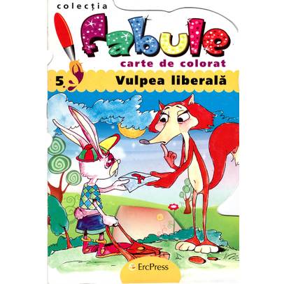 Carte de colorat - Vulpea Liberala