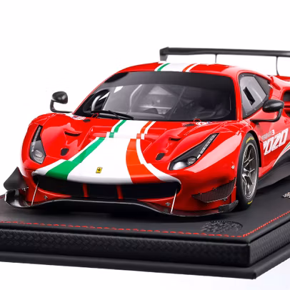 Ferrari 488 GT3 2020, macheta auto, scara 1:18, rosu, BBR Models
