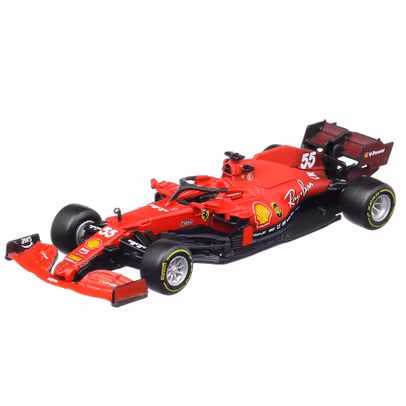 Macheta monopost Ferrari SF21 C.Sainz 2021 #55, Scuderia Ferrari, F1, scara 1:43, rosu, Bburago-3