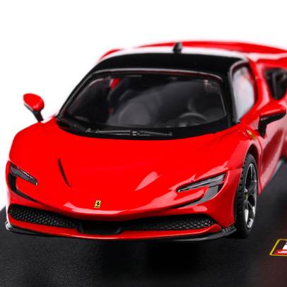 Ferrari SF90 Stradale 2020, macheta auto, 1:43, rosu, Bburago 