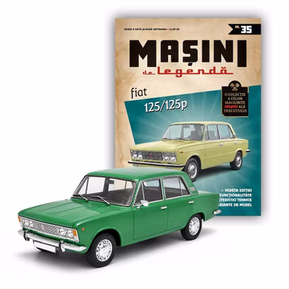 Fiat 125 verde macheta auto 1:43 Masini de Legenda Nr 35 DeAgostini