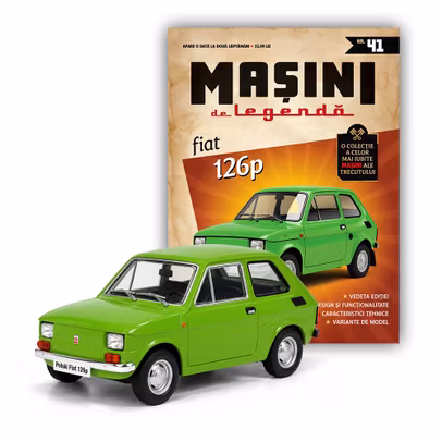 Masini de Legenda Nr.41 - Fiat 126p Verde - Macheta Auto 1:43 DeAgostini