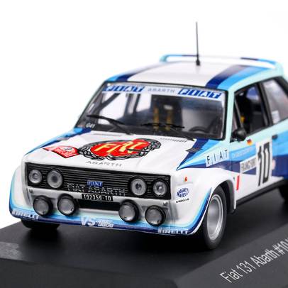 Fiat 131 Abarth #10 Rohrl/Geistdorfer Winner Raliul Monte Carlo 1980, macheta auto, scara 1:43, alb cu albastru, CMR