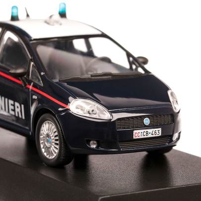 Fiat Grande Punto Carabinieri 2005, macheta auto, scara 1:43, albastru inchis, Magazine models