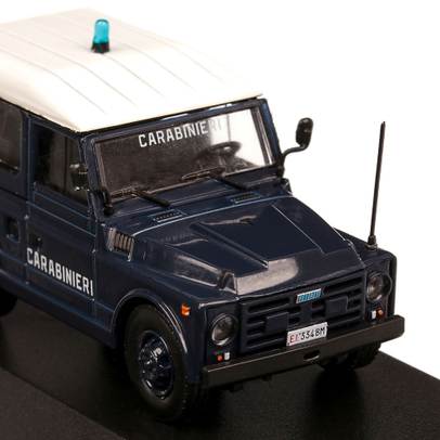 Fiat Nuova Campagnola Carabinieri 1985, macheta auto, scara 1:43, albastru inchis, Magazine models