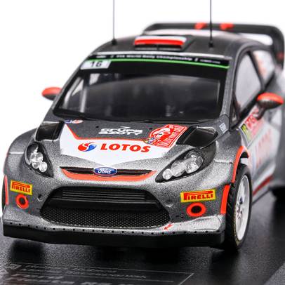 Ford Fiesta RS WRC#16Kubica 2015, macheta auto,  scara 1:43, gri, Atlas