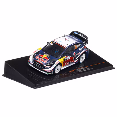 Ford Fiesta RS WRC 2018, #5, Rallye Monza, T.Suninen/M.Salminen, macheta auto scara 1:43, negru cu albastru si rosu, IXO