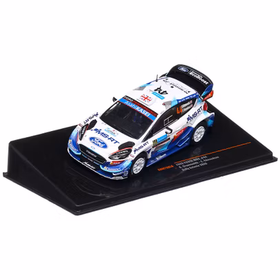 Ford Fiesta WRC 2020, No.44, Rallye WM, G.Greensmith/E.Edmondson, macheta auto scara 1:43, alb cu albastru, IXO