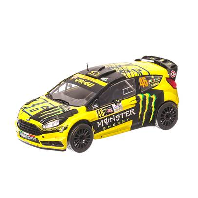 Ford Fiesta RS WRC #46 V.Rossi-C.Cassina Rallye Monza 2015, macheta auto scara 1:18, galben, IXO Models