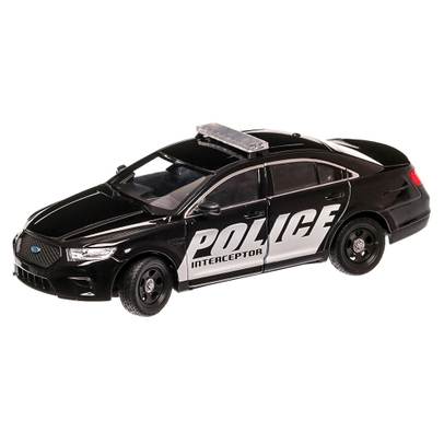 Ford Interceptor 2013, macheta auto scara 1:24, negru, Welly