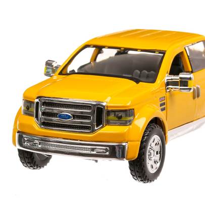 Ford Mighty F-350 Super Duty 2007 , macheta auto scara 1:24, galben, Maisto