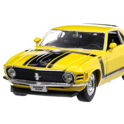 Ford Mustang Boss 302 1970, macheta auto, scara 1:24, galben, Welly
