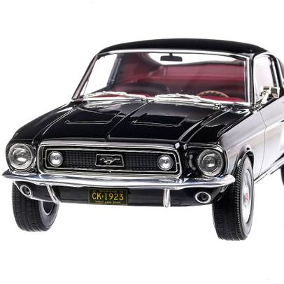 Ford Mustang Fastback 1968, macheta auto scara 1:12, negru, Norev