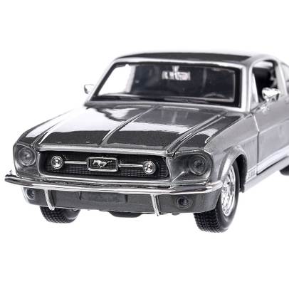 Ford Mustang GT 1967, macheta auto, scara 1:24, gri, Maisto
