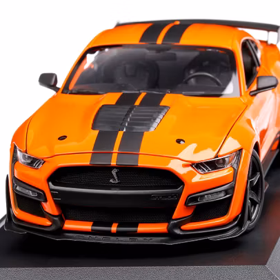 Ford Mustang Shelby GT500 2020, macheta auto scara 1:18, portocaliu, Maisto