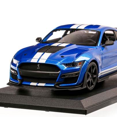 Ford Mustang Shelby GT500 2020, macheta auto scara 1:18, albastru, Maisto