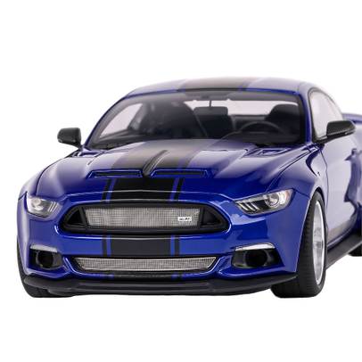 Ford Shelby GT-350 Widebody 2017, macheta auto, scara 1:18, limited edition, albastru metalizat, GT Spirit