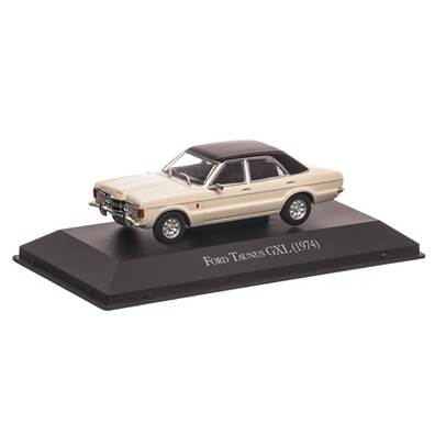 Ford Taunus GXL 1974, macheta auto,  scara 1:43, crem cu negru, Atlas