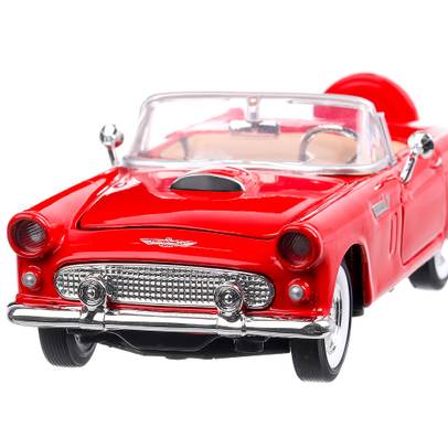 Ford Thunderbird 1956, macheta  auto,  scara 1:24, rosu, Motor Max