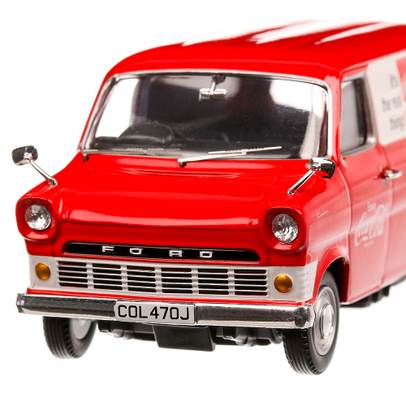 Ford Transit MK I 1970, macheta  auto, scara 1:43, alb cu rosu, Corgi
