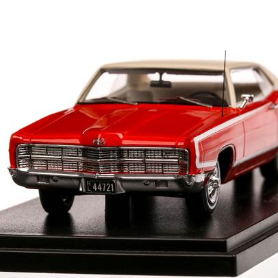 Ford XL Coupe 1969, macheta auto, scara 1:43, rosu cu bej, Neo