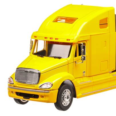 Freightliner Columbia 2000, macheta camion scara 1:32, galben, Welly