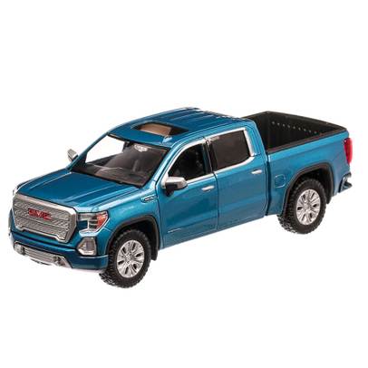 GMC Sierra 1500 Denali Crew Cab 2019, macheta auto, scara 1:24, albastru, Motormax