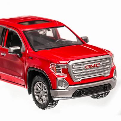 GMC Sierra 1500 SLT Crew Cab 2019, macheta auto, scara 1:24, rosu, Motormax-5
