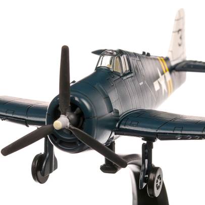 Grumman F6F-5N Hellcat USA 1942, macheta avion, scara 1:72, albastru, Atlas