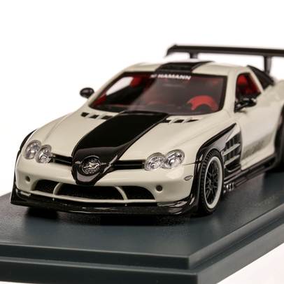 Hamann Volcano 2011, macheta auto, scara 1:43, alb cu negru, Neo