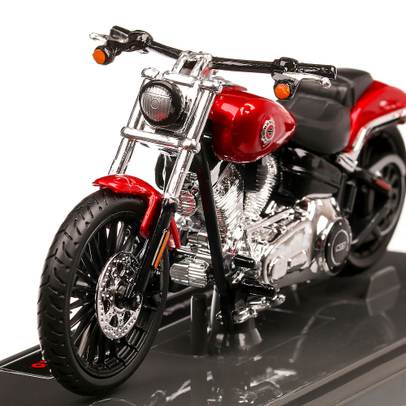 Harley-Davidson Breakout 2016, macheta motocicleta, scara 1:18, rosu metalizat, Maisto