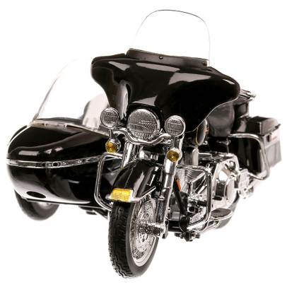 Harley-Davidson cu atas FLHT Electra Glide 1997, macheta motocicleta, scara 1:18, negru, Maisto