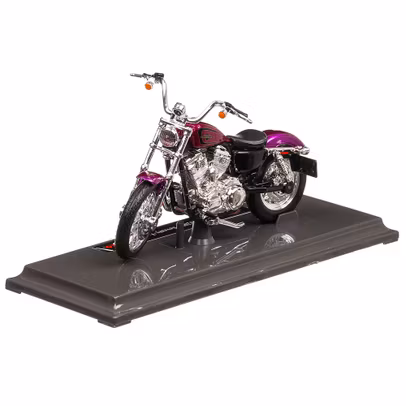 Harley-Davidson XL 1200V Seventy-Two 2013, macheta motocicleta, scara 1:18, violet metalizat, Maisto-2