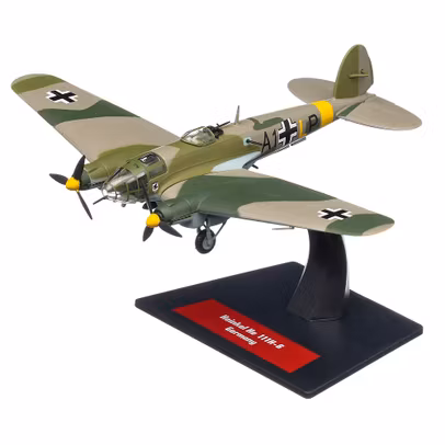 Macheta avion Heinkel He111 H6 Germany 1935, scara 1:144, camuflaj, Atlas