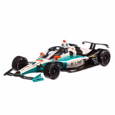 Honda #14 Dalton Kellett Indycar series 2020, macheta auto scara 1:18, alb cu vernil si negru, GreenLight-2