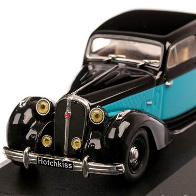 Hotchkiss 686 GS RHD 1952, macheta auto scara 1:43, negru cu albastru, White Box