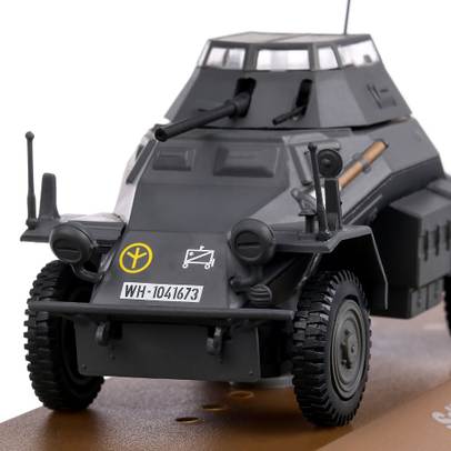 Humber Sd.Kfz. 222 Panzerspähwagen USA 1943 macheta vehicul militar verde camuflaj scara 1:43 Atlas