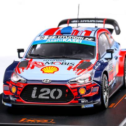 Hyundai i20 WRC 2019 #19 Monte Carlo S.Loeb/D.Elena, scara 1:24, rosu cu albastru, Ixo