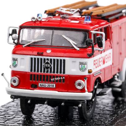 IFA W50 Pompieri 1989, macheta autospeciala, scara 1:72, rosu, Magazine Models