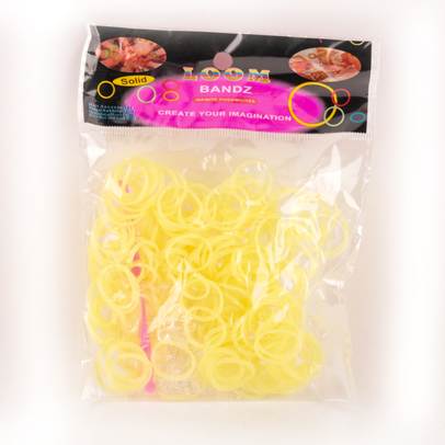 Punga elastice Rainbow Loom galben