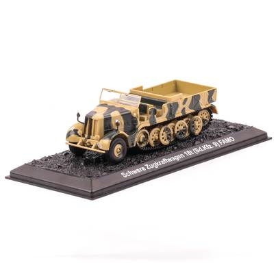 Macheta vehicul militar Schwere Zugkraftwagen 18t (Sd.Kfz.9) FAMO scara 1:72 camuflaj Magazine Models