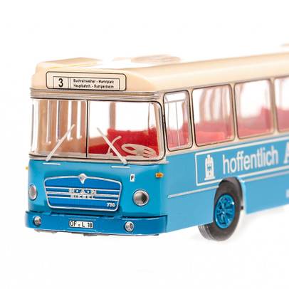 MAN 750 HO M11A 1974, macheta auto, scara 1:87, albastru cu crem, MC