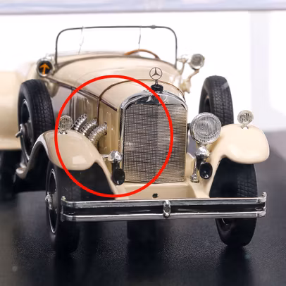 Mercedes-Benz 24/100 Roadster 1926, macheta auto, scara 1:43, bej, Neo - Resigilat