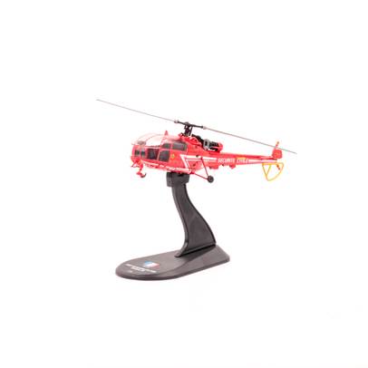 Macheta Elicopter Alouette III rosu scara 1:72 Magazine Models