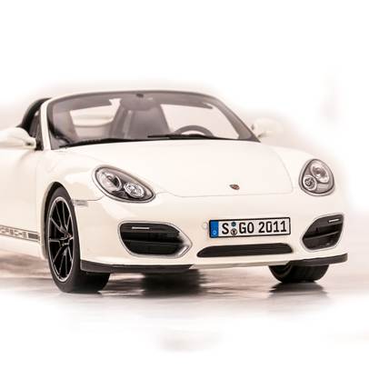 Macheta Porsche Boxster Spyder 987 2012 Alb 1:18 GT Spirit – Libertate, Stil si Performanta in Miniatura-7